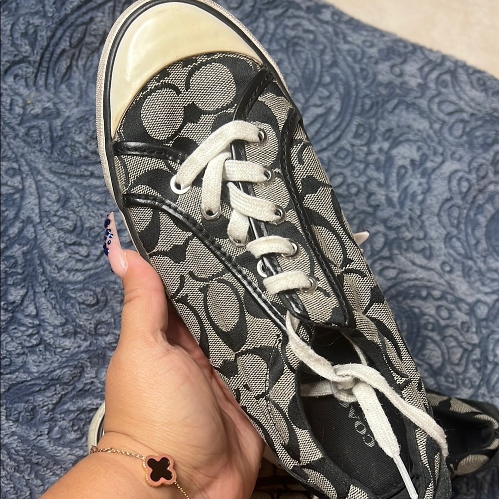 Coach Black and White Sneakers - Picture 8 of 9